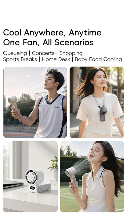 Migaku ポータブル扇風機 | Portable Handheld Fan | 3600mAh | 100-Speed Control