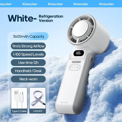 Migaku ポータブル扇風機 | Portable Handheld Fan | 3600mAh | 100-Speed Control